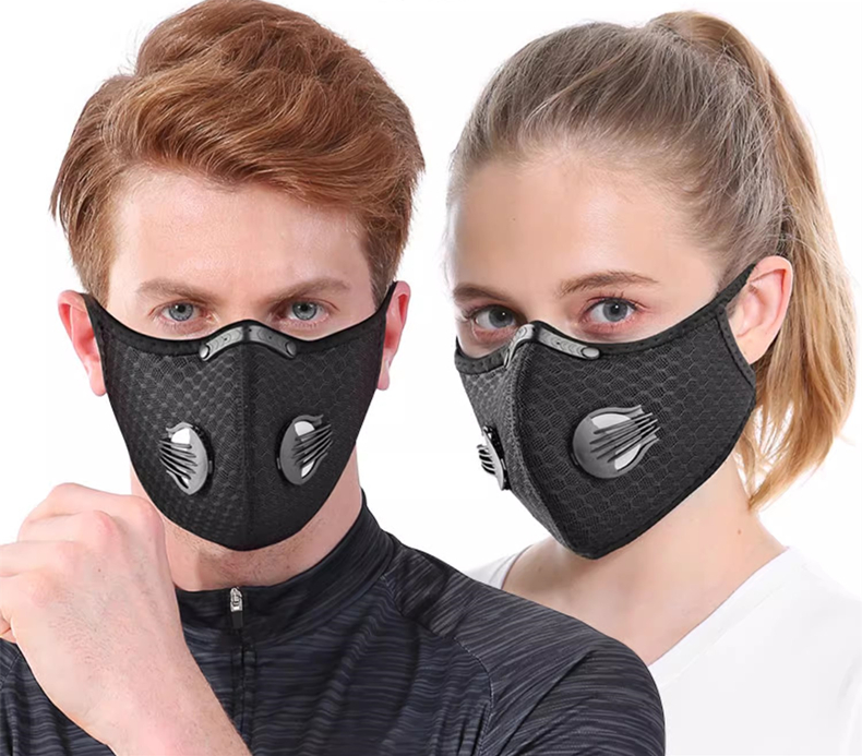 Dust Mask Construction - Máscara de Ciclismo Deportiva Lavable y