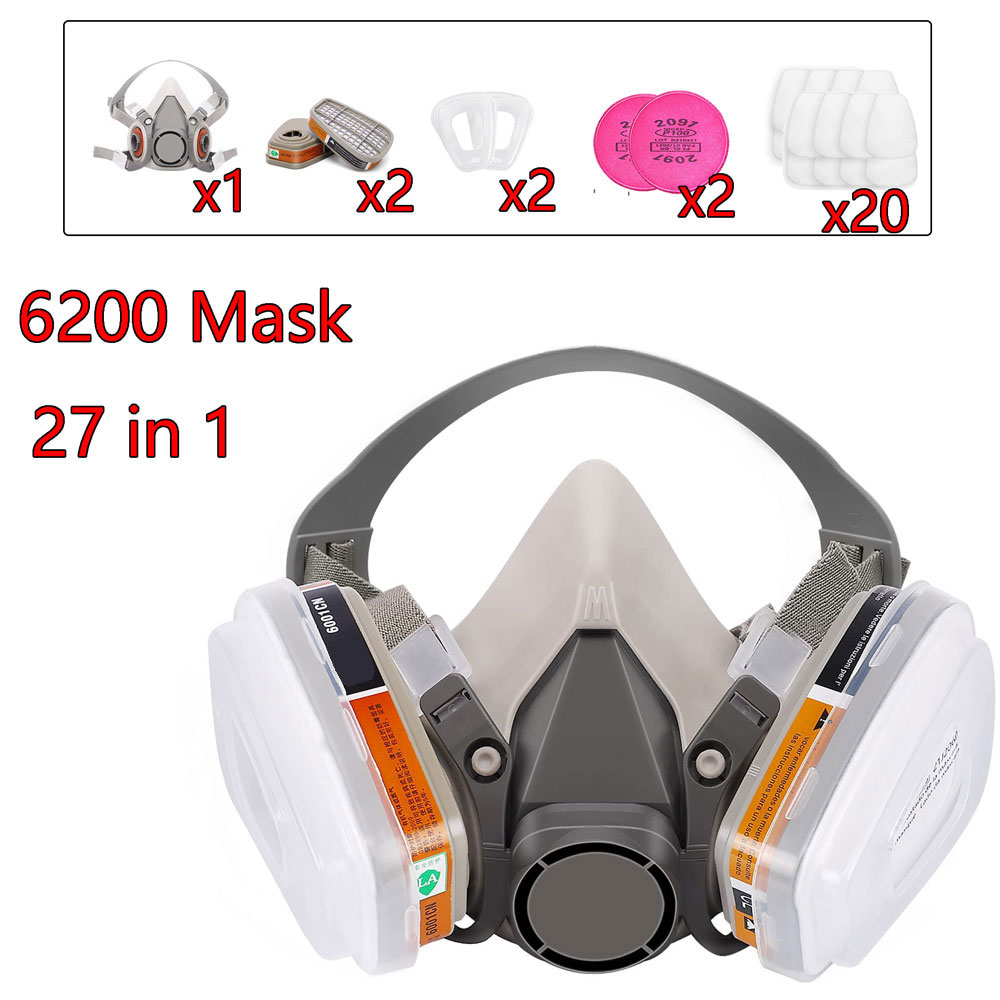Máscara de Gas 6200 con Cartuc - Dust Mask Construction reseña y precio