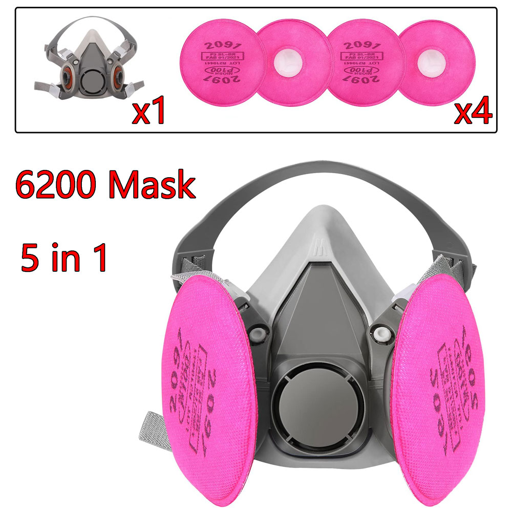 Máscara de Gas 6200 con Cartuc - Dust Mask Construction reseña y precio